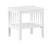 Jugendzimmer-Set >Buche massiv< (3-teilig) in weiß lackiert - 100x190x55 (BxHxT)