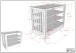 Jugendzimmer-Set >Buche massiv< (4-teilig) in weiß lackiert - 146x190x55 (BxHxT)