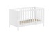 Babybett >Eva< in Weiß, Kiefer massiv und MDF - 145x85x74,2cm (BxHxT)