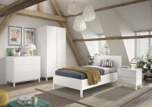Jugendzimmer-Set >Eva< (4-teilig) in Weiß -...