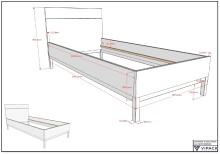 Jugendzimmer-Set >Eva< (4-teilig) in Weiß - 98,5x196,2x57,8 (BxHxT)