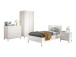 Jugendzimmer-Set >Eva< (4-teilig) in Weiß - 98,5x196,2x57,8 (BxHxT)