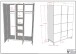 Jugendzimmer-Set >Eva< (4-teilig) in Weiß - 148,8x196,2x57,8 (BxHxT)