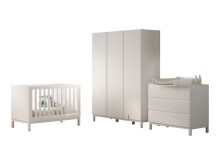 Babymöbel-Set >Eva< (4-teilig) in Weiß -...