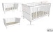Babymöbel-Set >Eva< (3-teilig) in Weiß - 145x85x74,2 (BxHxT)