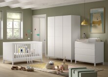 Babymöbel-Set >Eva< (4-teilig) in Weiß -...