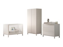 Babymöbel-Set >Eva< (4-teilig) in Weiß -...