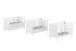 Babymöbel-Set >Eva< (4-teilig) in Weiß - 98,5x196,2x57,8 (BxHxT)