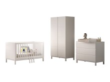 Babymöbel-Set >Eva< (4-teilig) in Weiß -...