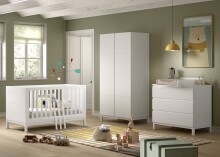 Babymöbel-Set >Eva< (4-teilig) in Weiß -...