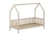 Hausbett >Cabane< in Kiefer natur, Kiefer massiv - 208x169x98cm (BxHxT)