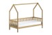 Hausbett >Cabane< in Eiche natur, Eiche massiv - 208x169x98cm (BxHxT)