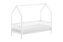 Hausbett >Cabane< in Kiefer weiß, Kiefer...