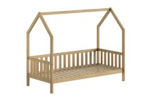 Hausbett >Cabane< Bettschublade, Eiche natur, Eiche teilmassiv - 208x169x98cm (BxHxT)