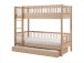 Etagenbett >Fagus< Bettschublade, Buche massiv natur lackiert - 207,5x175,4x97,5 (BxHxT)