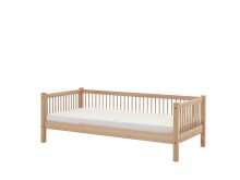 Einzelbett >Fagus< Schublade+Rausfallschutz, Buche massiv - 207,5x68x97,5 (BxHxT)