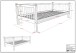 Einzelbett >Fagus< Schublade+Rausfallschutz, Buche massiv - 207,5x68x97,5 (BxHxT)