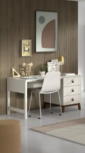 Schreibtisch >Sezane< in Farbe Nussbaum / Clay -...