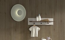 Wandboard >Sezane< in Farbe Nussbaum / Clay -...