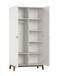 Drehtürenschrank >Sezane< in Farbe Nussbaum / Clay - 99,1x196,2x56 (BxHxT)
