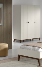 Drehtürenschrank >Sezane< in Farbe Nussbaum /...