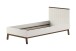 Bettanlage >Sezane< (2-teilig) in Farbe Nussbaum / Clay - 205x90x95,7 (BxHxT)