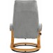 Relaxsessel >Porto< in Grau, Mikrofaser/Holz - 67x103x85cm (BxHxT)