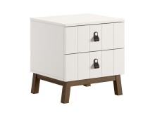 Schlafzimmer-Set >Sezane< (3-teilig) in Clay / Nussbaumfarbig, MDF / Kiefer