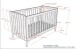 Babymöbel-Set >Sezane< (3-teilig) in Clay / Nussbaumfarbig - 145x85x76 (BxHxT)