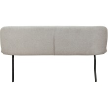 Essbank >Cork< in Grau, Stoff/Metall - 160x78x55cm (BxHxT)