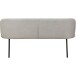 Essbank >Cork< in Grau, Stoff/Metall - 160x78x55cm (BxHxT)