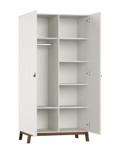 Babyzimmer-Komplettset >Sezane< (4-teilig) in Clay / Nussbaumfarbig