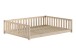 Bett >Dallas< in Kiefer Natur, Kiefer massiv - 210x66x147cm (BxHxT)