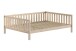Bett >Dallas< in Kiefer Natur, Kiefer massiv - 210x66x147cm (BxHxT)