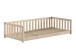 Einzelbett >Dallas< in Kiefer Natur, Kiefer massiv - 210x66x97cm (BxHxT)