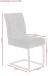 Freischwinger >LUISE S< (2er-Set) mit Federkorb, Vintage Grau - 43x91x65 (BxHxT)