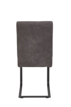 Freischwinger >LUISE S< (2er-Set) Federkorb, Vintage Anthrazit - 43x91x65 (BxHxT)