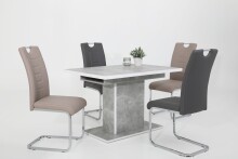 Freischwinger >RUBY S< (2er-Set) bis 140kg, Cappuccino - 44x103x60 (BxHxT)