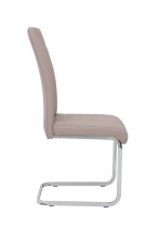 Freischwinger >RUBY S< (2er-Set) bis 140kg, Cappuccino - 44x103x60 (BxHxT)