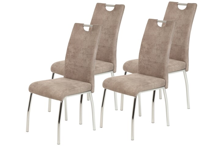 4-Fußstuhl >SUSI II S< (4er-Set) in Vintage Beige - 44x98x61 (BxHxT)