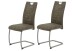 Freischwinger >ULLA S< (2er-Set) bis 140kg, Vintage Schlamm - 43x98x59 (BxHxT)