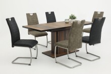 Freischwinger >ULLA S< (4er-Set) bis 140kg, Vintage Anthrazit - 43x98x59 (BxHxT)