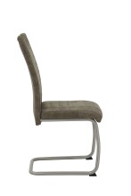 Freischwinger >ULLA S< (4er-Set) bis 140kg, Vintage Schlamm - 43x98x59 (BxHxT)