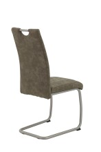 Freischwinger >ULLA S< (4er-Set) bis 140kg, Vintage Schlamm - 43x98x59 (BxHxT)