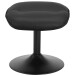 Relaxsessel >Idom< inkl. Hocker, PU-Kunstleder, Schwarz - 69x99x78cm (BxHxT)