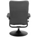 Relaxsessel >Idom<inkl. Hocker, PU-Kunstleder, Grau - 69x99x78cm (BxHxT)