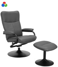 Relaxsessel >Idom<inkl. Hocker, PU-Kunstleder...