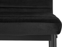 4-Fußstuhl >Milano< (4er-Set) in Schwarz, Samt - 42x98x53cm (BxHxT)