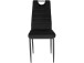 4-Fußstuhl >Milano< (4er-Set) in Schwarz, Samt - 42x98x53cm (BxHxT)