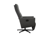 Relaxsessel >Köln< inkl. Verstellungen, Grau, Stoff/Metall - 67x112x85cm (BxHxT)